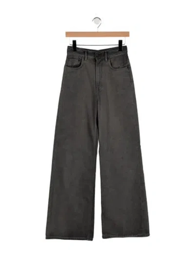 Pre-owned Acne Studios High-rise Wide Leg Jeans In Gray