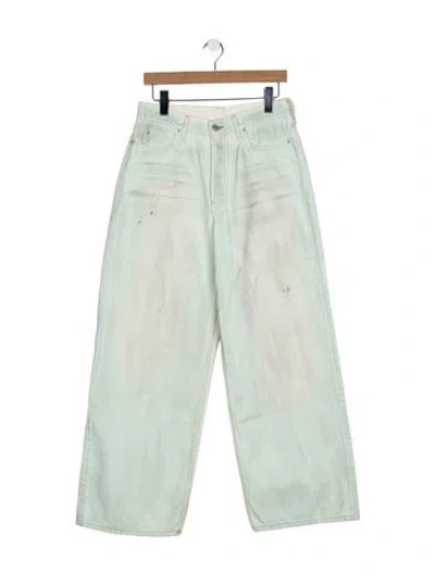 Pre-owned Acne Studios High-rise Wide Leg Jeans In Green