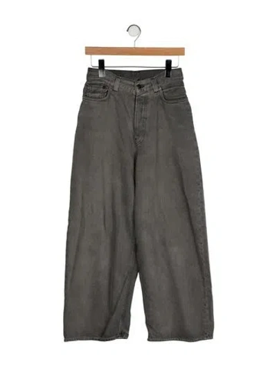 Pre-owned Acne Studios High-rise Wide Leg Jeans In Green