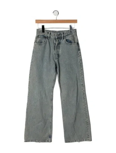 Pre-owned Acne Studios High-rise Wide Leg Jeans In Green