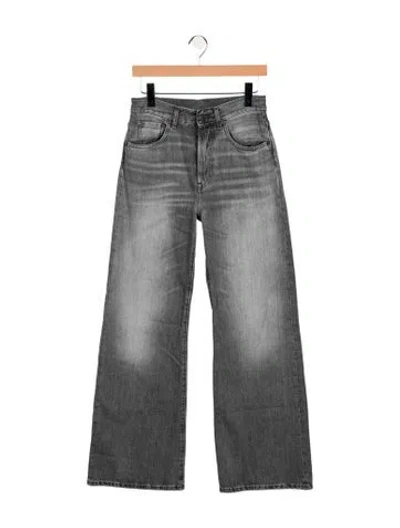 Pre-owned Acne Studios High-rise Wide Leg Jeans In Grey