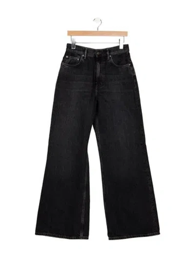 Pre-owned Acne Studios High-rise Wide Leg Jeans In Grey