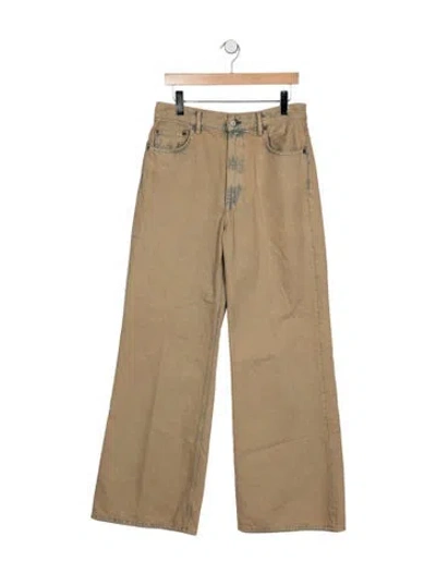 Pre-owned Acne Studios High-rise Wide Leg Jeans In Neutrals