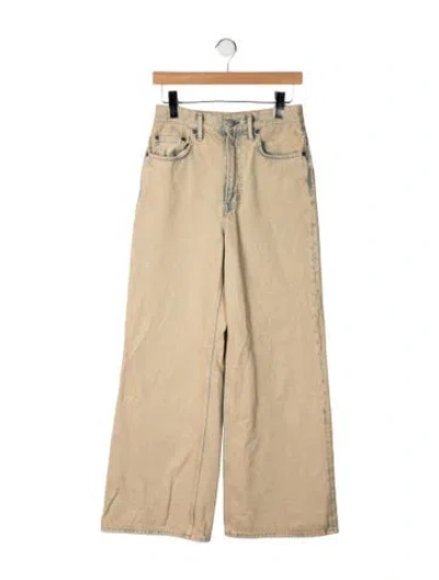 Pre-owned Acne Studios High-rise Wide Leg Jeans In Neutrals