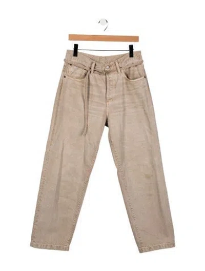 Pre-owned Acne Studios High-rise Wide Leg Jeans In Neutrals