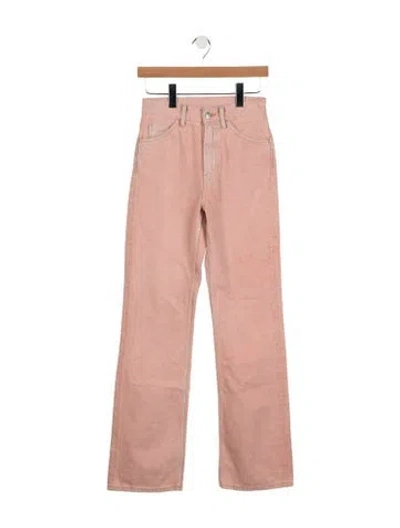 Pre-owned Acne Studios High-rise Wide Leg Jeans In Orange