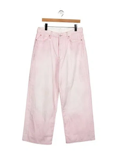 Pre-owned Acne Studios High-rise Wide Leg Jeans In Pink