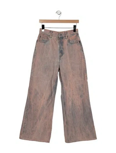 Pre-owned Acne Studios High-rise Wide Leg Jeans In Purple