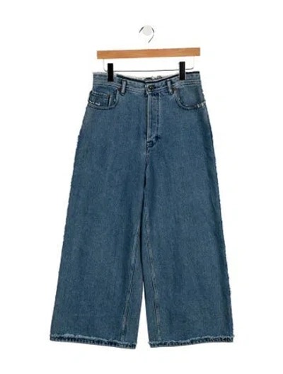 Pre-owned Acne Studios High-rise Wide Leg Jeans W/ Tags In Blue