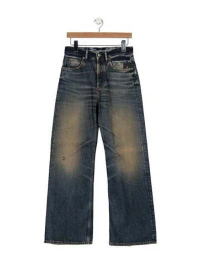 Pre-owned Acne Studios High-rise Wide Leg Jeans W/ Tags In Blue