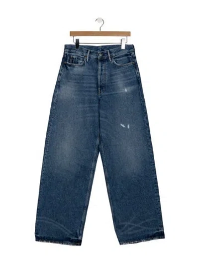 Pre-owned Acne Studios High-rise Wide Leg Jeans W/ Tags In Blue
