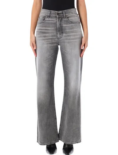 Acne Studios High-rise Wide-leg Jeans In Gray