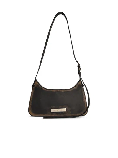 ACNE STUDIOS ACNE STUDIOS 'HOBO' BROWN LEAR BAG