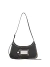 Acne Studios Hobo Brown Leather Bag In Dark Brown/beige
