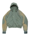 Acne Studios Hoded Zipper Casual Jacket In Gray