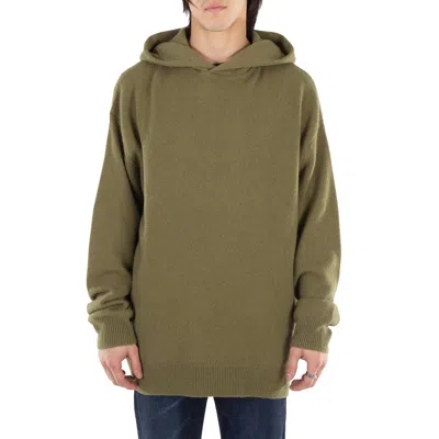 Acne Studios Hooded Cashmere Blend Jumper In Green