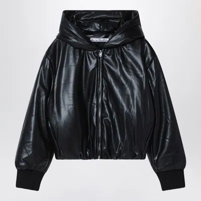 ACNE STUDIOS ACNE STUDIOS HOODED FAUX LEATHER JACKET