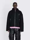 Acne Studios Hooded Jacket In Black