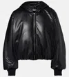 Acne Studios Grain Faux Leather Jacket Black In Black