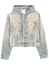 Acne Studios Hooded Jacket In Blue