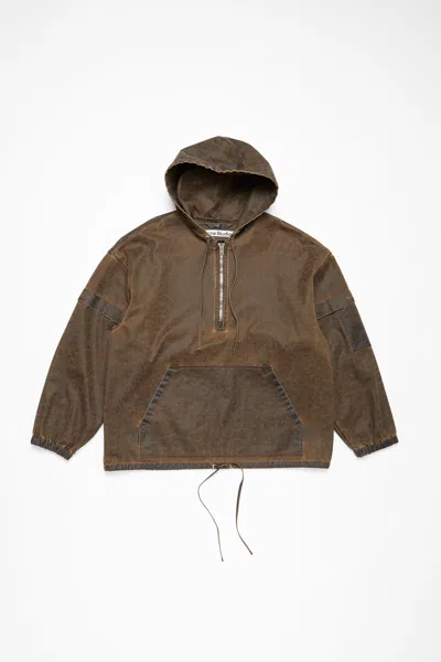 Acne Studios Hooded Jacket In Green