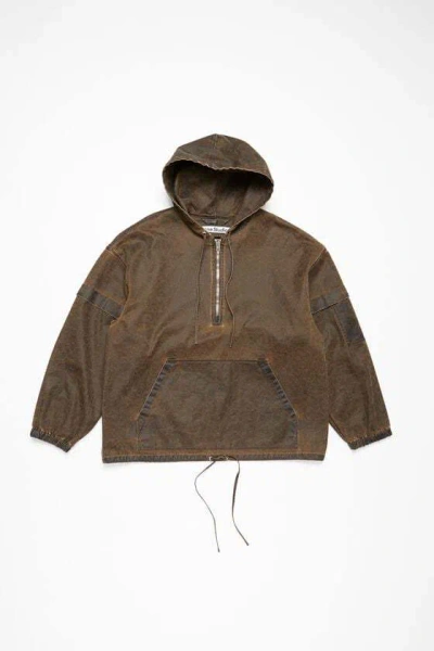 Acne Studios Hooded Jacket In Green
