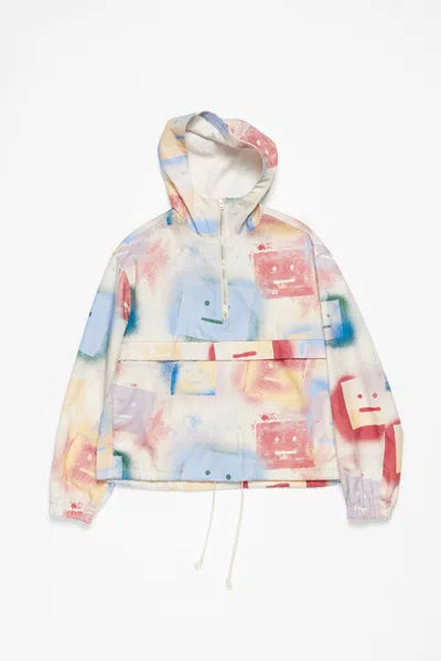 Acne Studios Hooded Jacket In Multicolor