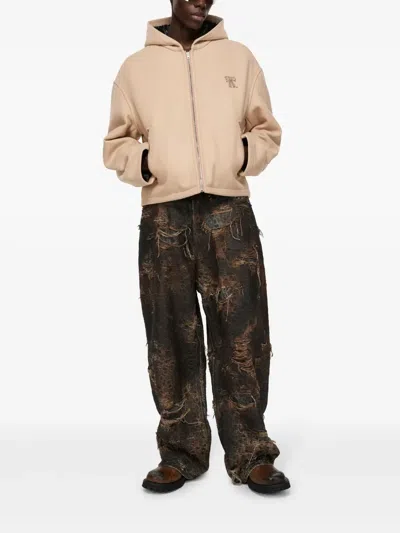 Acne Studios Hooded Jacket In Neutrals