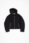 Acne Studios Hooded Jacket Wool Blend In Black