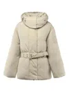 Acne Studios Hooded Puffer Jacket In Brown