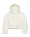 Acne Studios Hooded Puffer Jacket In White