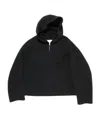 Acne Studios Hooded Zip-up Sweater In Gray