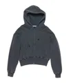 Acne Studios Hooded Zipper Sweater In Black
