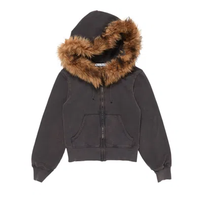 Pre-owned Acne Studios Hooded Zipper Sweater 'rust Brown' | Women's Size S