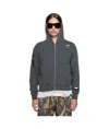 Acne Studios Hooded Zippered Sweatshirt In Black