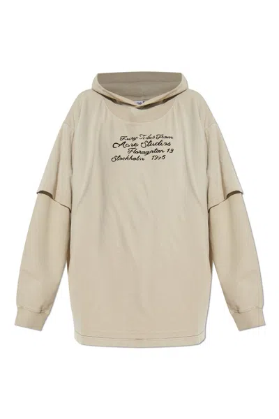 Acne Studios Hoodie In Neutral