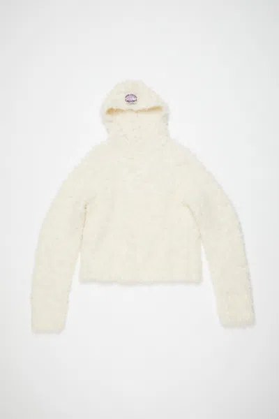 Acne Studios Alpaca Blend Hooded Sweatshirt Men In Neutral