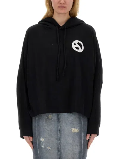 Acne Studios Hoodie In Black