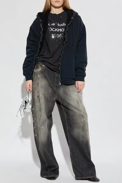 Acne Studios Hoodie In Blue