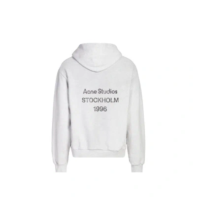 Acne Studios Hoodie En Coton Mélangé In Gray