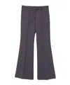 Acne Studios Wool-blend Trumpet Trousers In Black