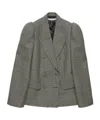 Acne Studios Houndstooth Double-breasted Blazer In Multi