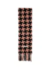 Acne Studios Houndstooth-pattern Knitted Scarf