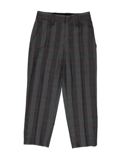 Pre-owned Acne Studios Houndstooth Print Pants In Blue