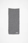 Acne Studios Houndstooth Scarf In Black,white