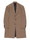 Acne Studios Houndstooth Wool Coat In Brown