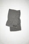 Acne Studios Houndstooth Wool Scarf In White,black
