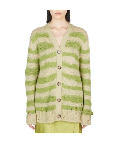 ACNE STUDIOS STRIPED CARDIGAN