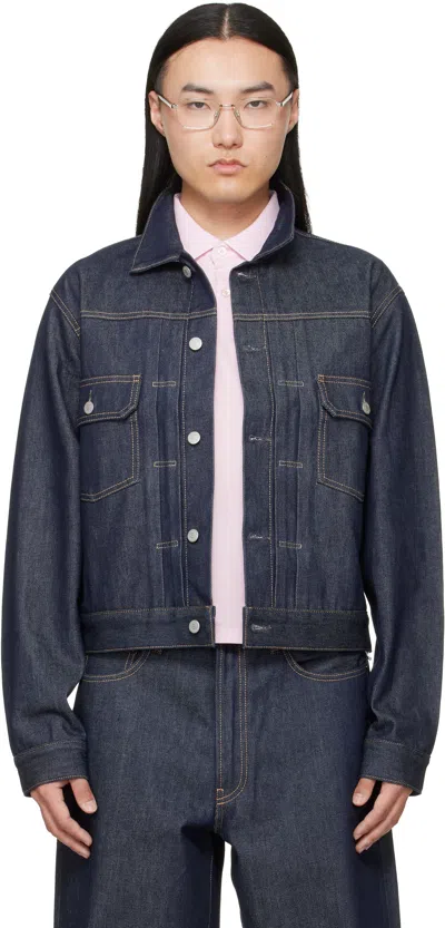 Acne Studios Indigo Ryker U New Denim Jacket In Blue