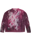 Acne Studios Pull Ajouré In 紫色